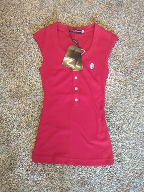 NWT Dolce & Gabbana Sleeves Ribbed Tee